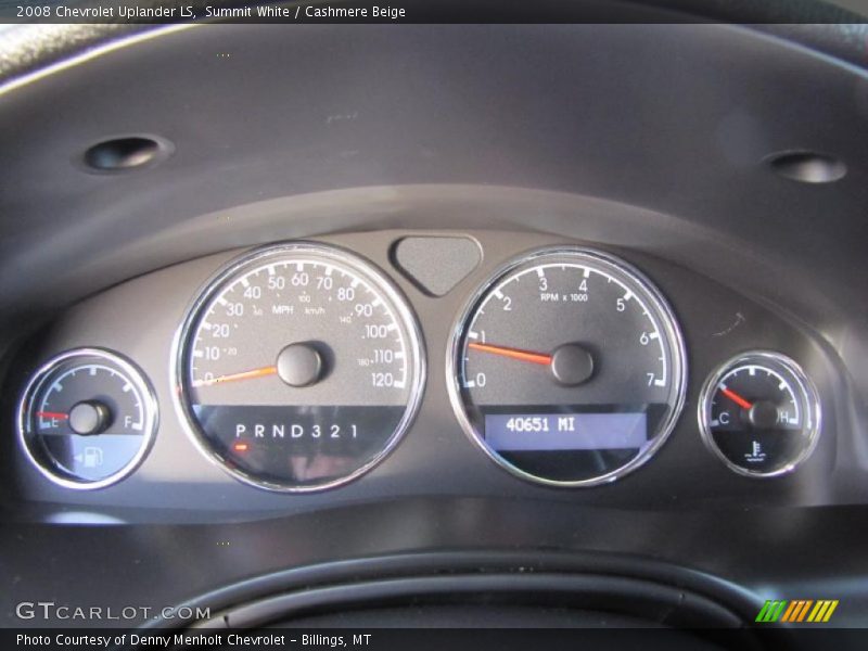 Summit White / Cashmere Beige 2008 Chevrolet Uplander LS