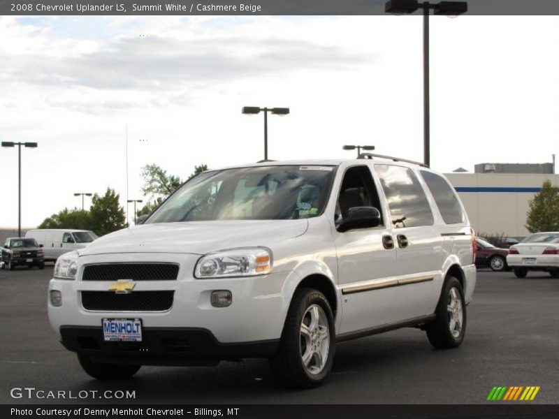 Summit White / Cashmere Beige 2008 Chevrolet Uplander LS