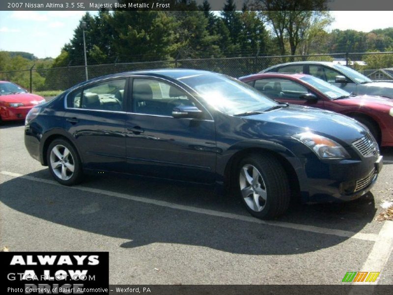 Majestic Blue Metallic / Frost 2007 Nissan Altima 3.5 SE
