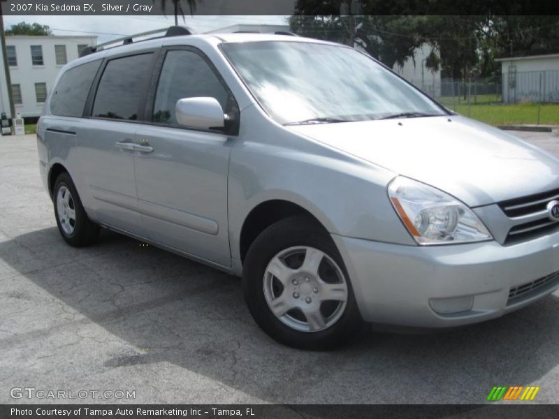 Silver / Gray 2007 Kia Sedona EX