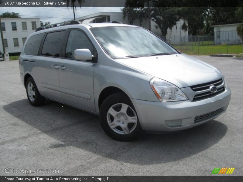 Silver / Gray 2007 Kia Sedona EX