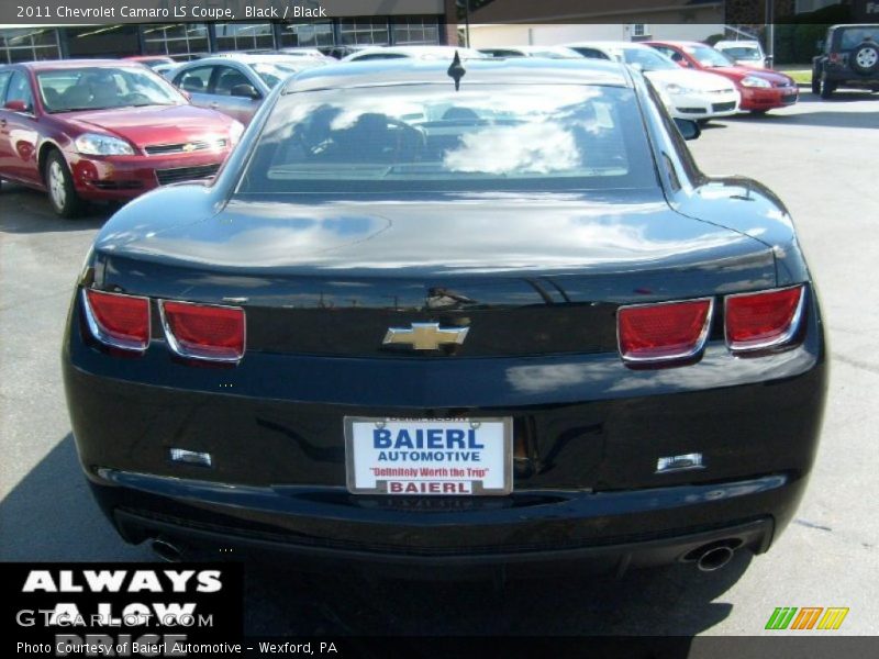 Black / Black 2011 Chevrolet Camaro LS Coupe
