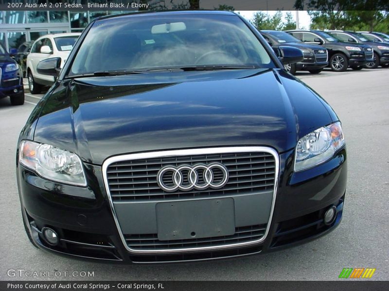 Brilliant Black / Ebony 2007 Audi A4 2.0T Sedan