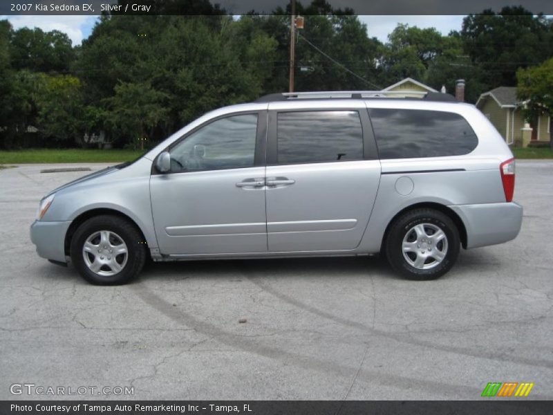 Silver / Gray 2007 Kia Sedona EX