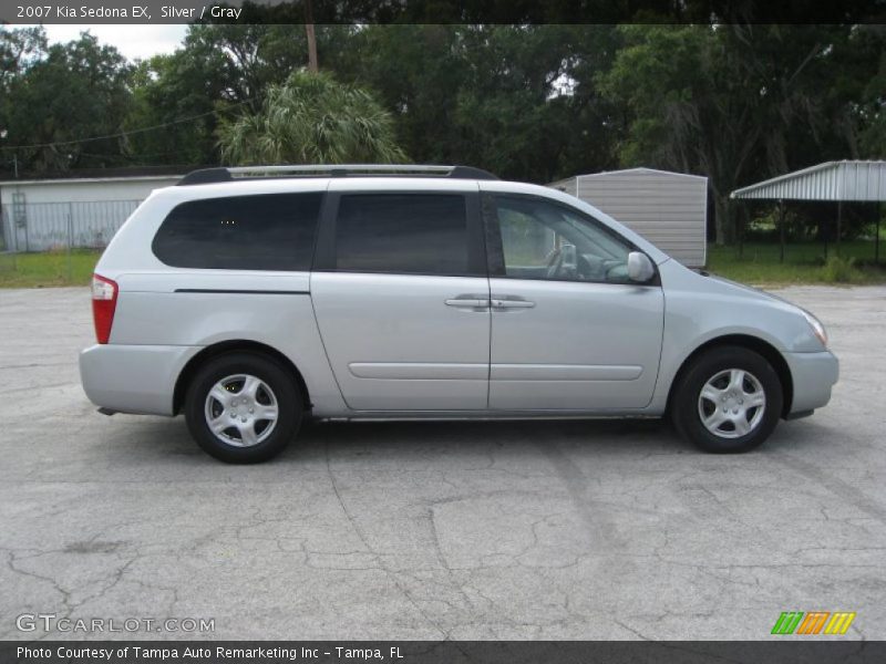 Silver / Gray 2007 Kia Sedona EX