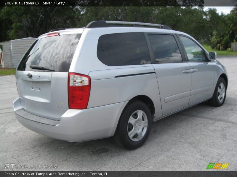 Silver / Gray 2007 Kia Sedona EX