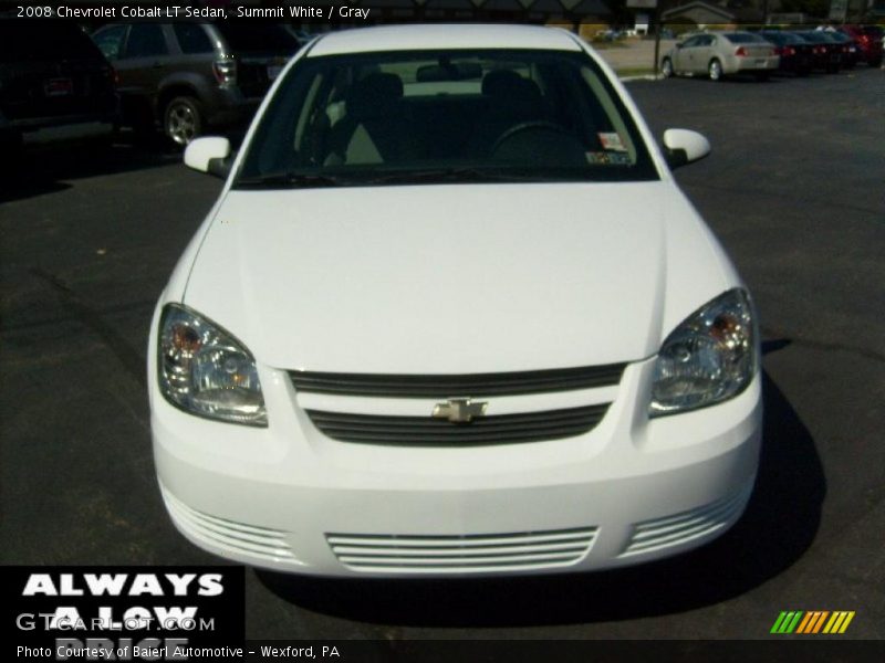 Summit White / Gray 2008 Chevrolet Cobalt LT Sedan