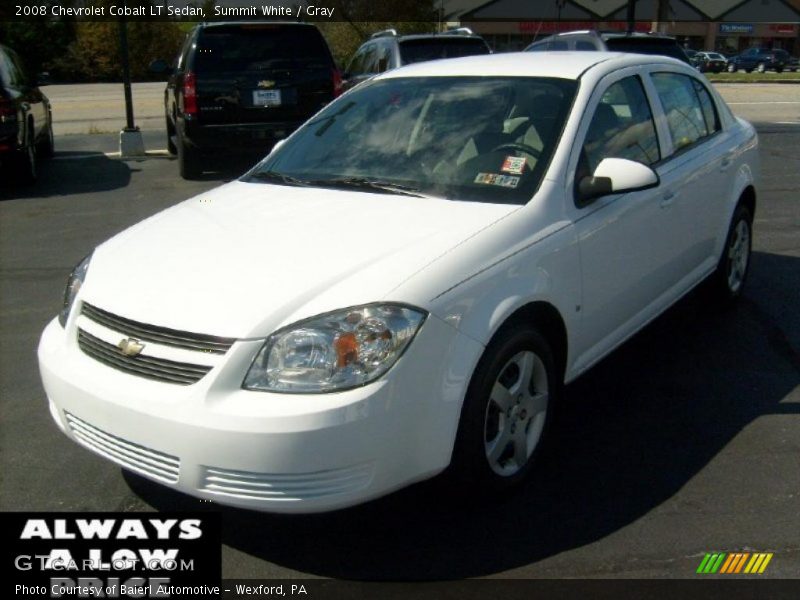 Summit White / Gray 2008 Chevrolet Cobalt LT Sedan