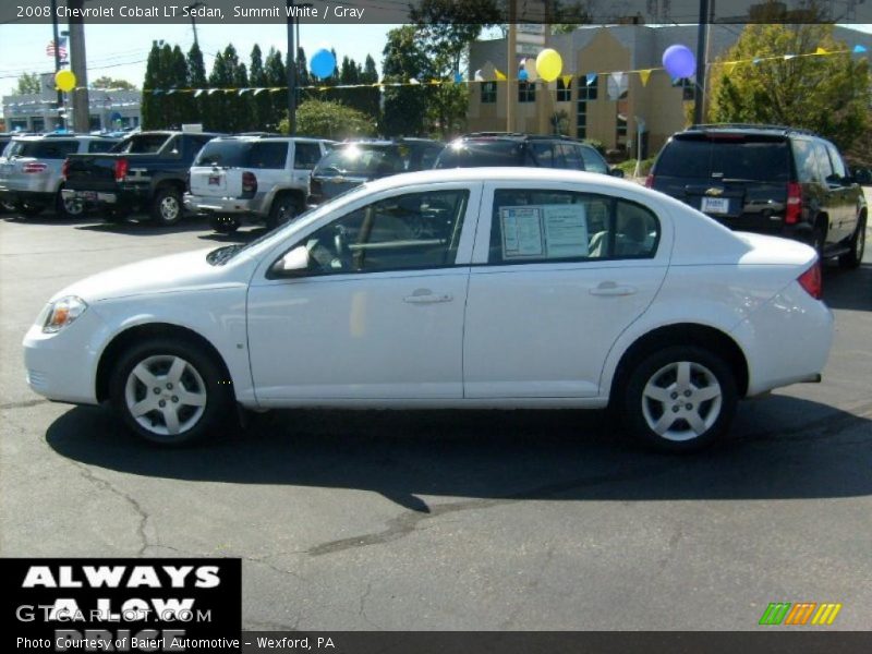 Summit White / Gray 2008 Chevrolet Cobalt LT Sedan