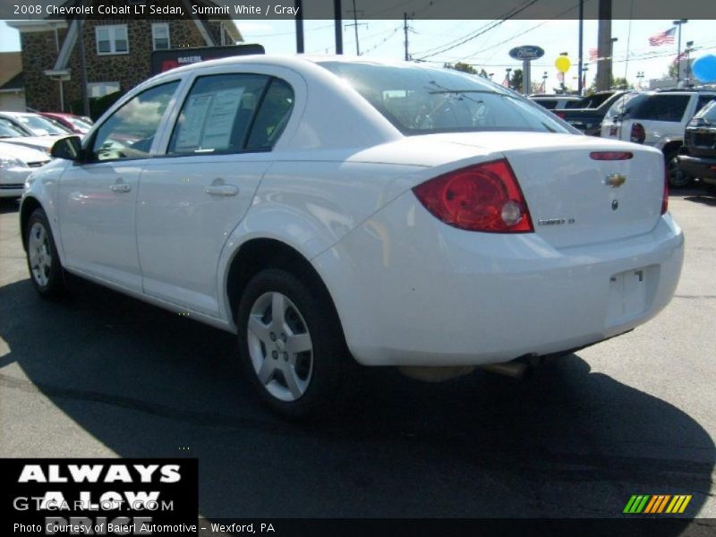 Summit White / Gray 2008 Chevrolet Cobalt LT Sedan
