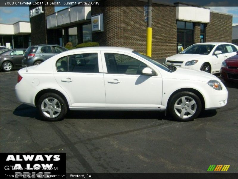 Summit White / Gray 2008 Chevrolet Cobalt LT Sedan