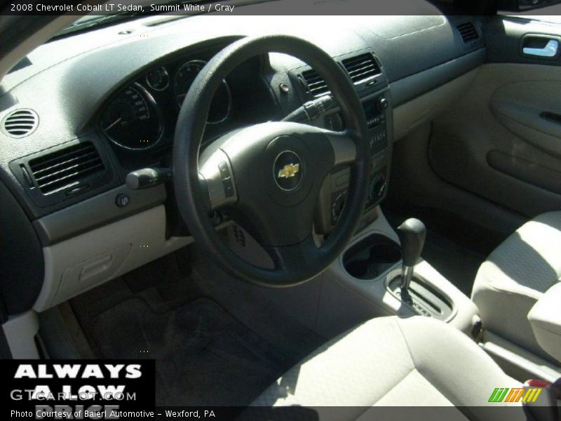 Summit White / Gray 2008 Chevrolet Cobalt LT Sedan