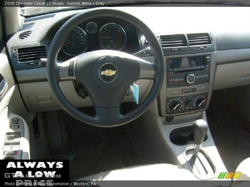 Summit White / Gray 2008 Chevrolet Cobalt LT Sedan