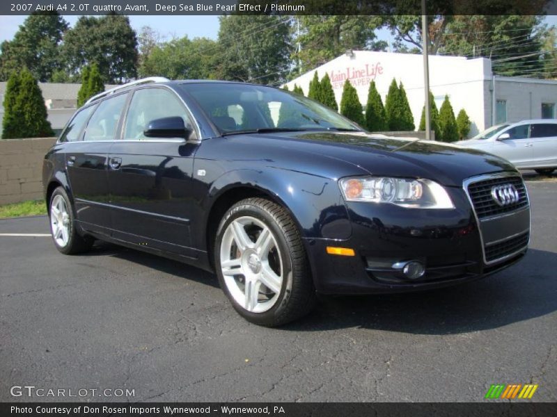 Deep Sea Blue Pearl Effect / Platinum 2007 Audi A4 2.0T quattro Avant