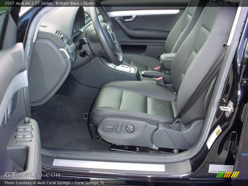 Brilliant Black / Ebony 2007 Audi A4 2.0T Sedan