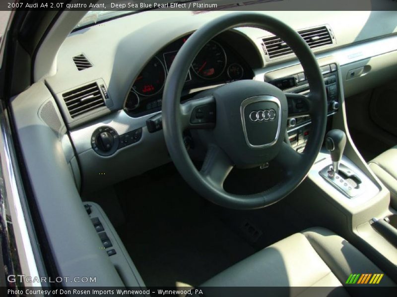 Deep Sea Blue Pearl Effect / Platinum 2007 Audi A4 2.0T quattro Avant