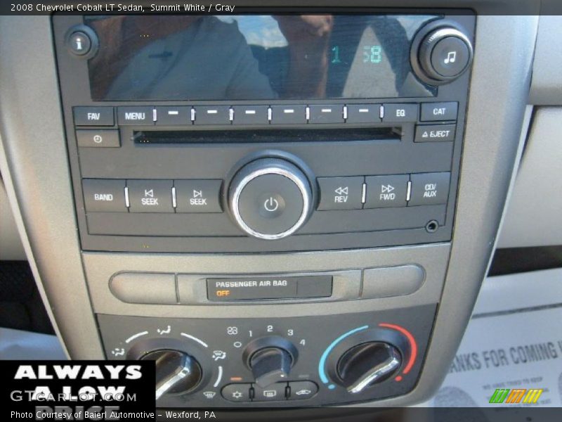 Summit White / Gray 2008 Chevrolet Cobalt LT Sedan