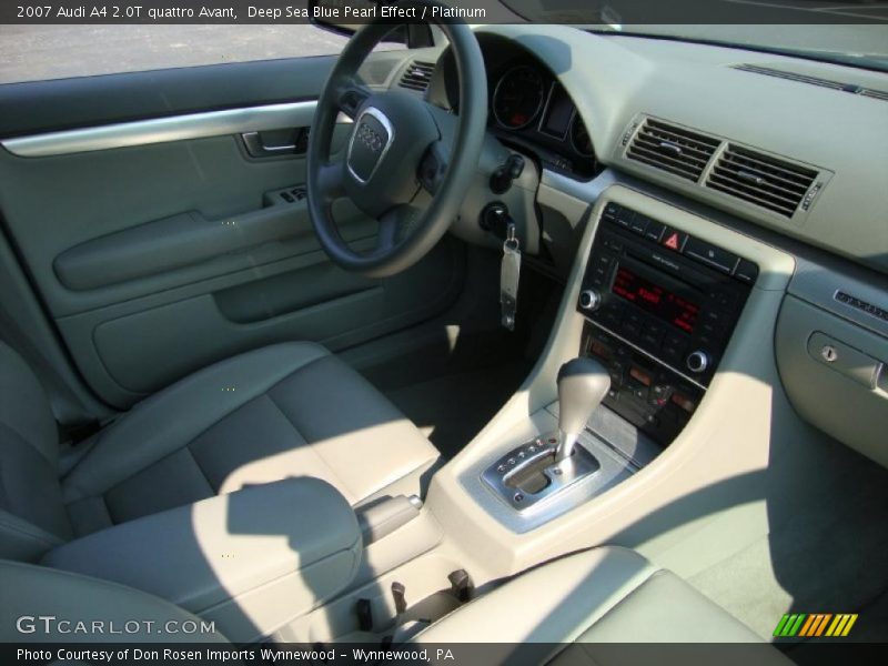 Deep Sea Blue Pearl Effect / Platinum 2007 Audi A4 2.0T quattro Avant