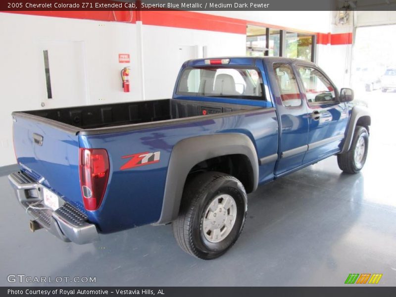 Superior Blue Metallic / Medium Dark Pewter 2005 Chevrolet Colorado Z71 Extended Cab