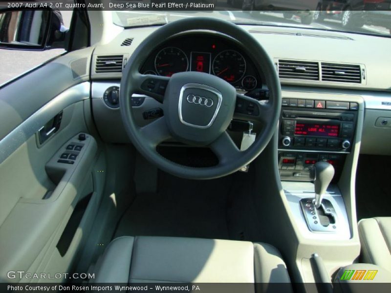 Deep Sea Blue Pearl Effect / Platinum 2007 Audi A4 2.0T quattro Avant
