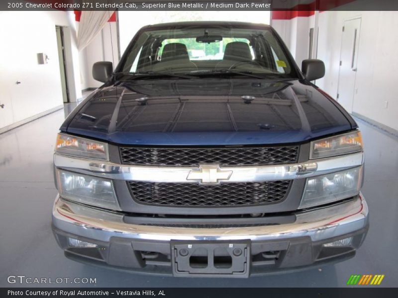 Superior Blue Metallic / Medium Dark Pewter 2005 Chevrolet Colorado Z71 Extended Cab