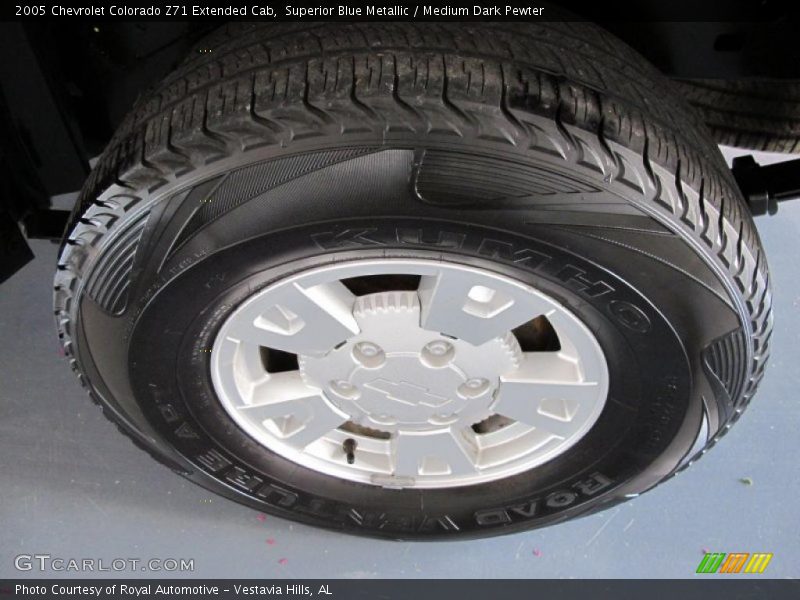 Superior Blue Metallic / Medium Dark Pewter 2005 Chevrolet Colorado Z71 Extended Cab