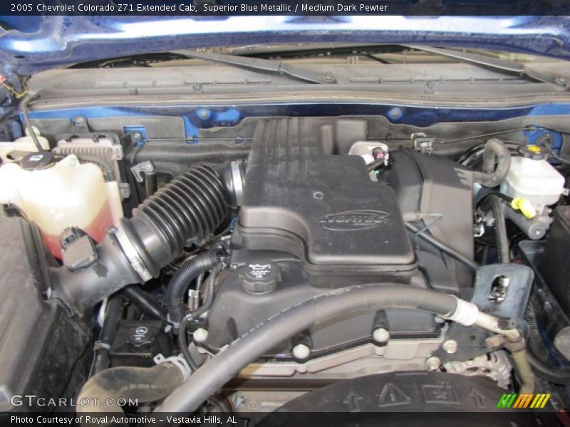 Superior Blue Metallic / Medium Dark Pewter 2005 Chevrolet Colorado Z71 Extended Cab