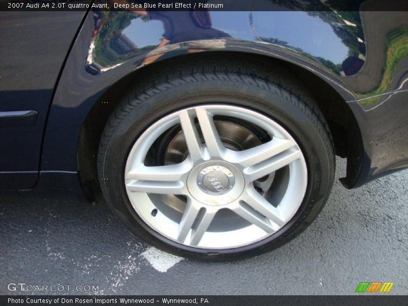 Deep Sea Blue Pearl Effect / Platinum 2007 Audi A4 2.0T quattro Avant