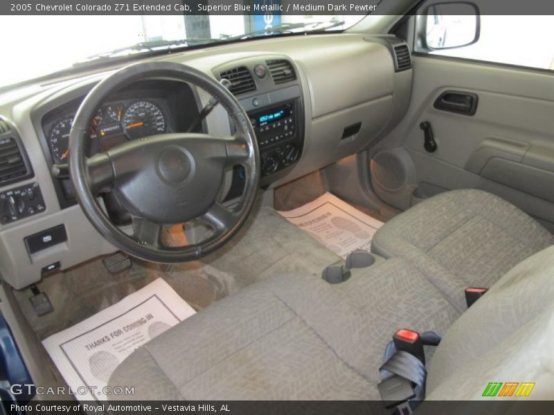 Superior Blue Metallic / Medium Dark Pewter 2005 Chevrolet Colorado Z71 Extended Cab