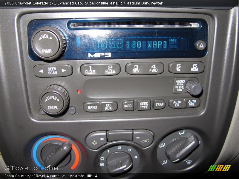 Superior Blue Metallic / Medium Dark Pewter 2005 Chevrolet Colorado Z71 Extended Cab