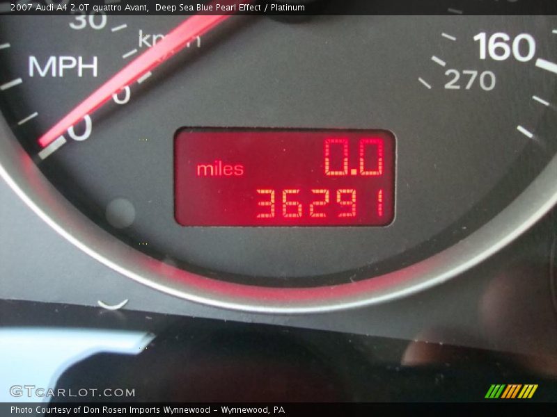 Deep Sea Blue Pearl Effect / Platinum 2007 Audi A4 2.0T quattro Avant