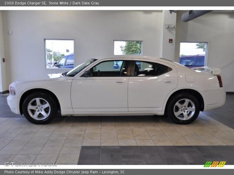 Stone White / Dark Slate Gray 2009 Dodge Charger SE