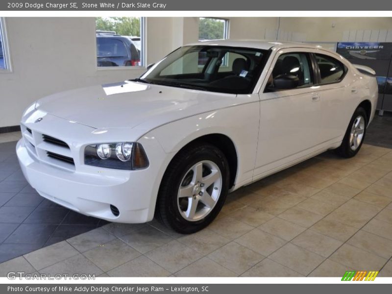 Stone White / Dark Slate Gray 2009 Dodge Charger SE