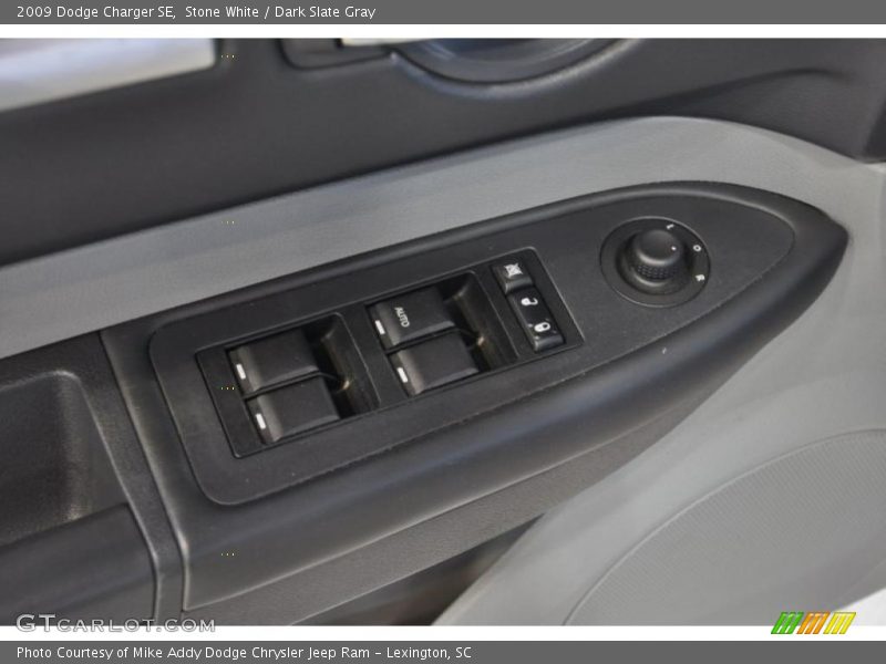 Stone White / Dark Slate Gray 2009 Dodge Charger SE