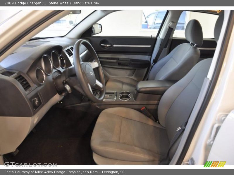 Stone White / Dark Slate Gray 2009 Dodge Charger SE