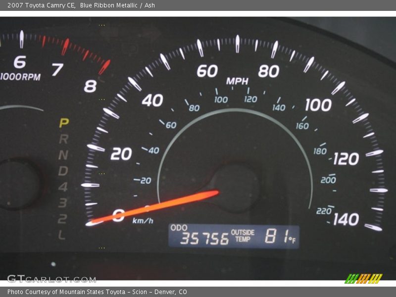 Blue Ribbon Metallic / Ash 2007 Toyota Camry CE