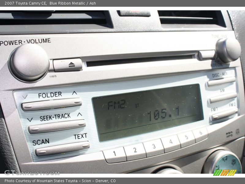 Blue Ribbon Metallic / Ash 2007 Toyota Camry CE