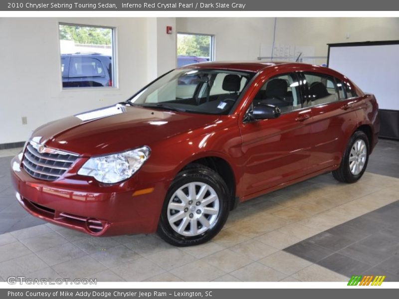 Inferno Red Crystal Pearl / Dark Slate Gray 2010 Chrysler Sebring Touring Sedan