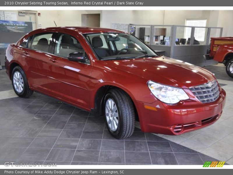 Inferno Red Crystal Pearl / Dark Slate Gray 2010 Chrysler Sebring Touring Sedan