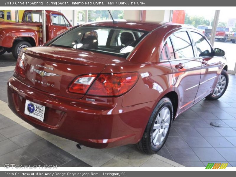 Inferno Red Crystal Pearl / Dark Slate Gray 2010 Chrysler Sebring Touring Sedan