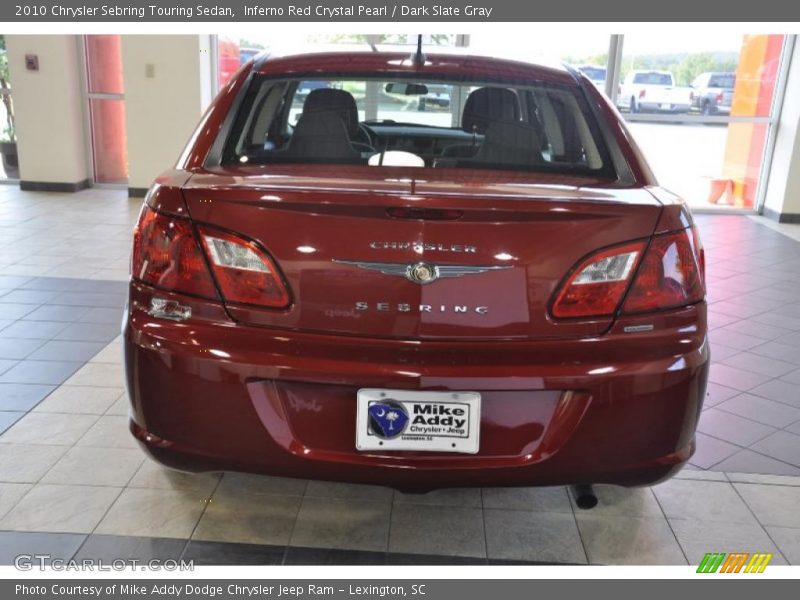 Inferno Red Crystal Pearl / Dark Slate Gray 2010 Chrysler Sebring Touring Sedan