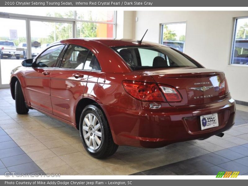 Inferno Red Crystal Pearl / Dark Slate Gray 2010 Chrysler Sebring Touring Sedan