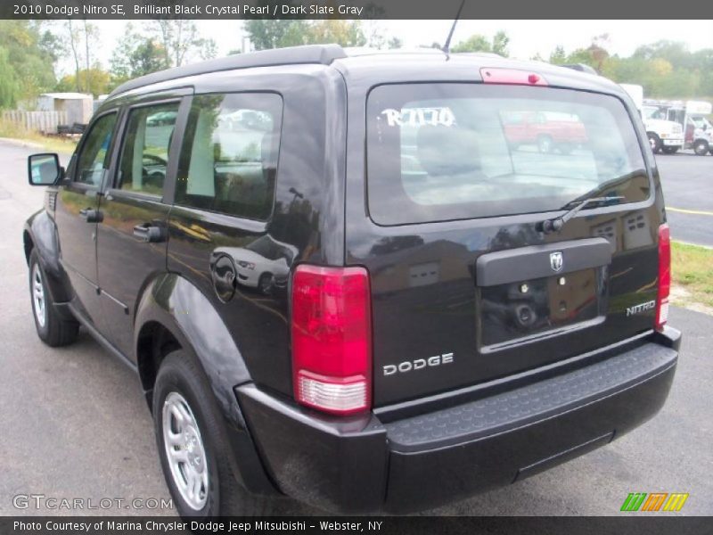 Brilliant Black Crystal Pearl / Dark Slate Gray 2010 Dodge Nitro SE