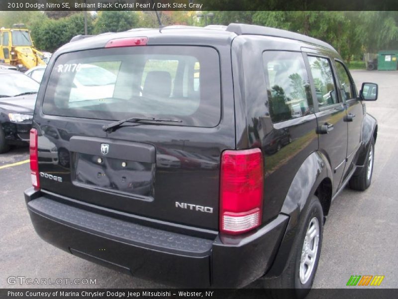 Brilliant Black Crystal Pearl / Dark Slate Gray 2010 Dodge Nitro SE