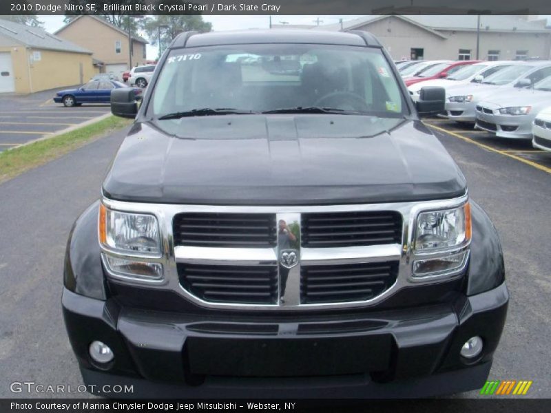 Brilliant Black Crystal Pearl / Dark Slate Gray 2010 Dodge Nitro SE
