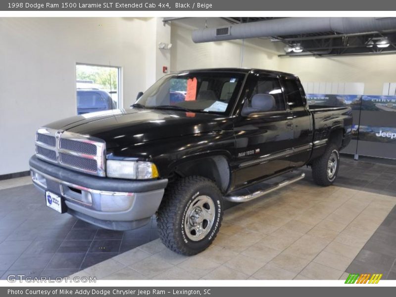 Black / Beige 1998 Dodge Ram 1500 Laramie SLT Extended Cab 4x4