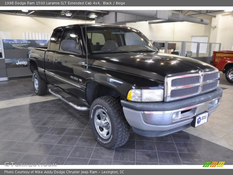 Black / Beige 1998 Dodge Ram 1500 Laramie SLT Extended Cab 4x4
