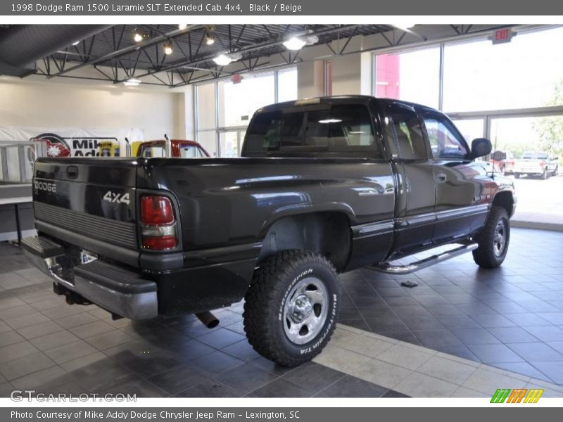 Black / Beige 1998 Dodge Ram 1500 Laramie SLT Extended Cab 4x4