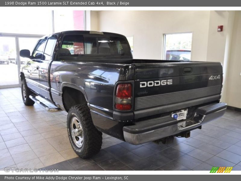 Black / Beige 1998 Dodge Ram 1500 Laramie SLT Extended Cab 4x4