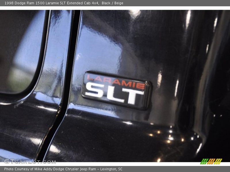 Black / Beige 1998 Dodge Ram 1500 Laramie SLT Extended Cab 4x4